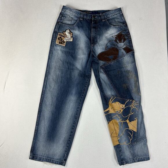 Vintage Y2K Lot 29 Authentic Denim Jeans Men's 36 Looney Tunes Bugs Bunny VTG
